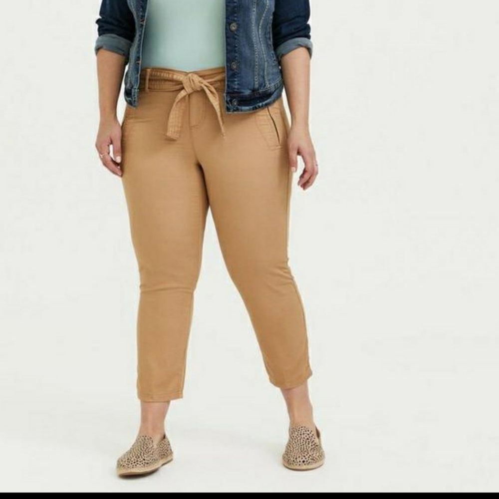 Torrid Twill Tie‎ Front Utility Pants Size 20 NWT